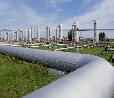 Transport von Erdgas durch Gaspipelines